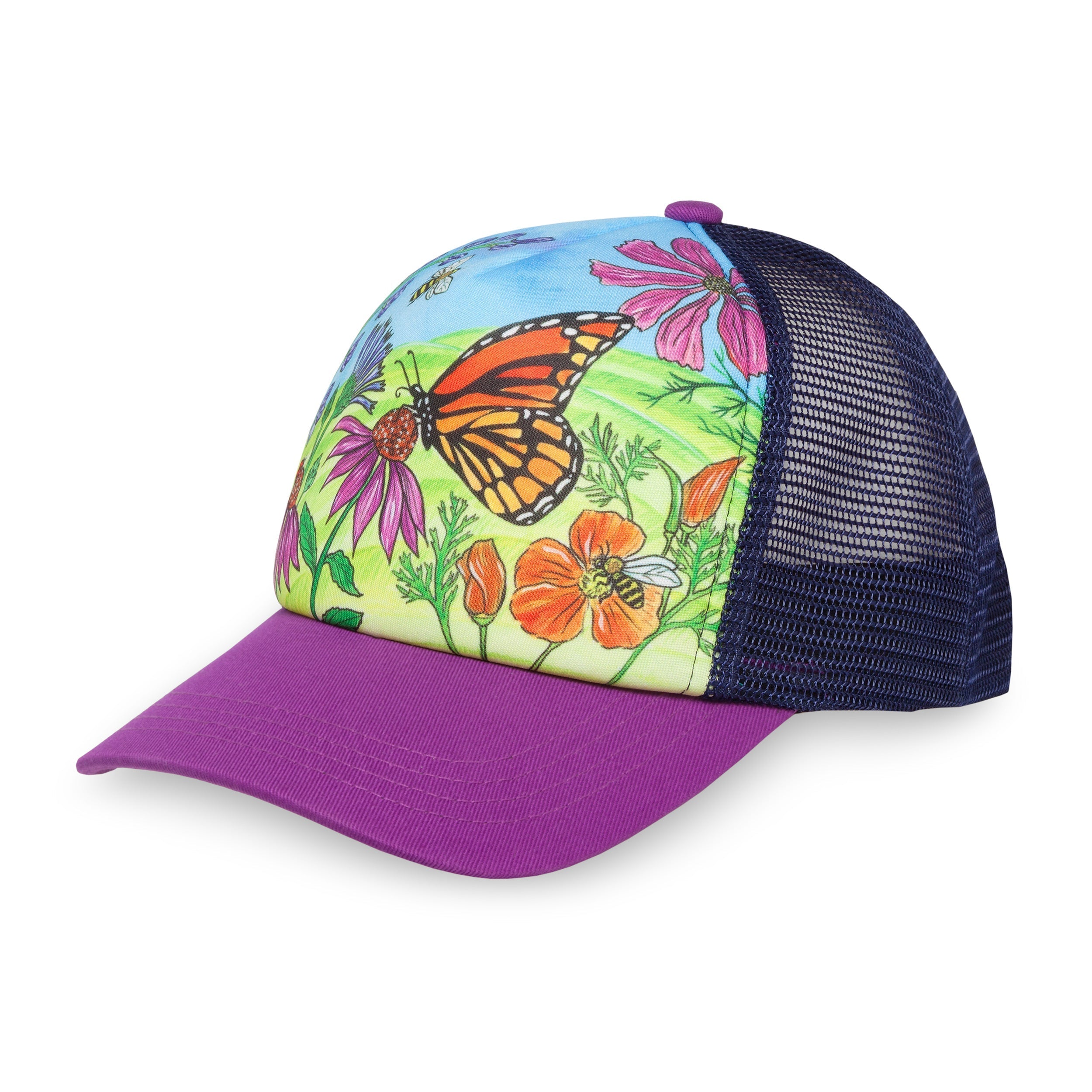 Kids' Butterfly and Bees Trucker J9 Go